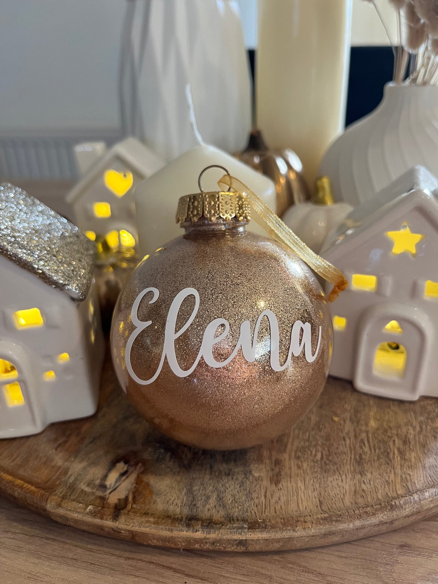 Boule de Noël pailleté