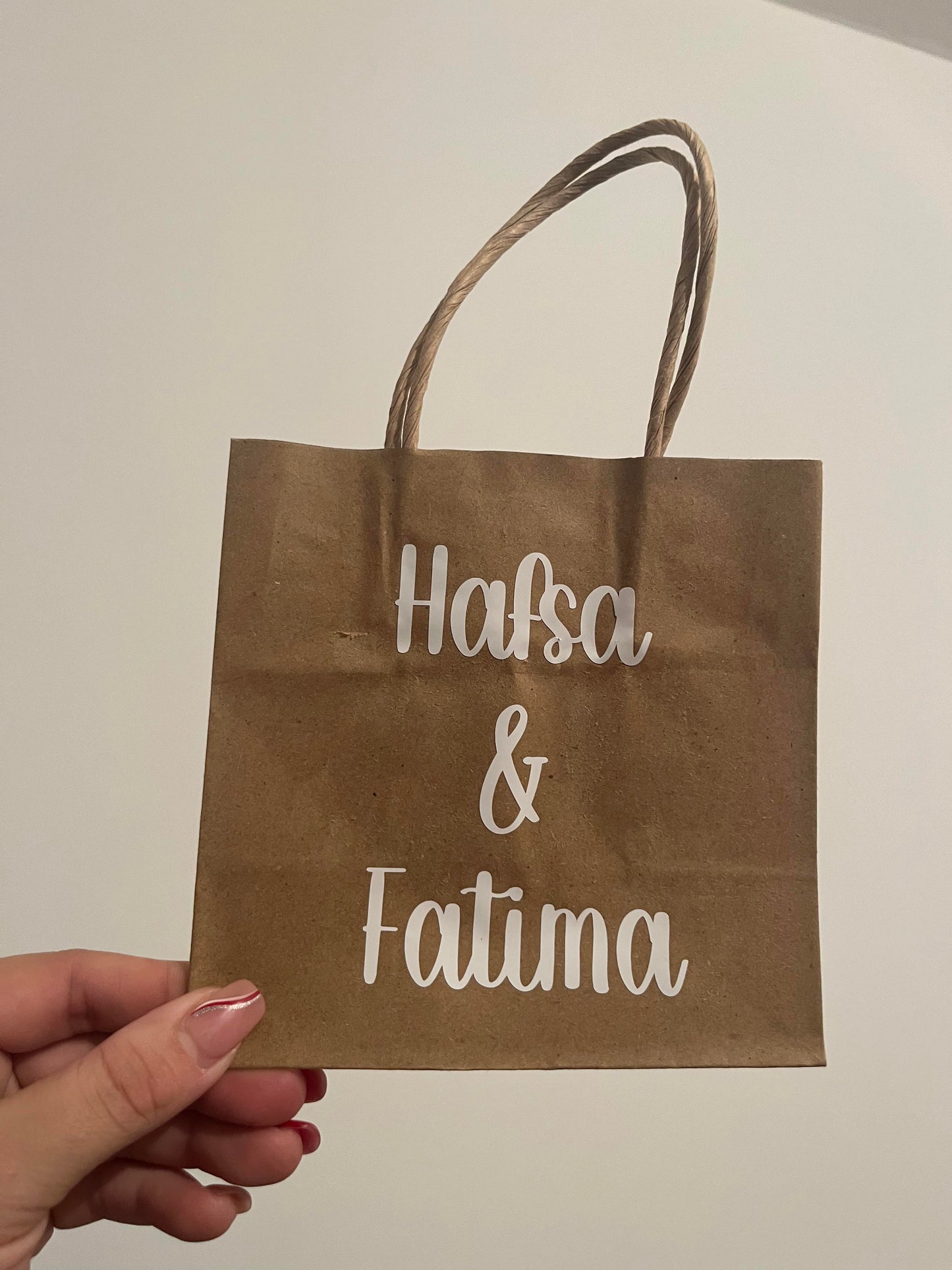 Petits sacs en kraft avec impression personnalisée