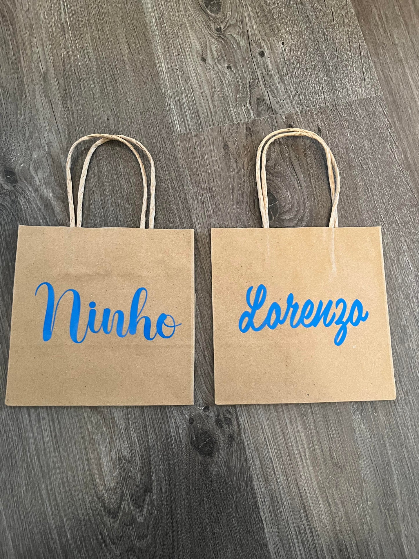 Petits sacs en kraft avec impression personnalisée