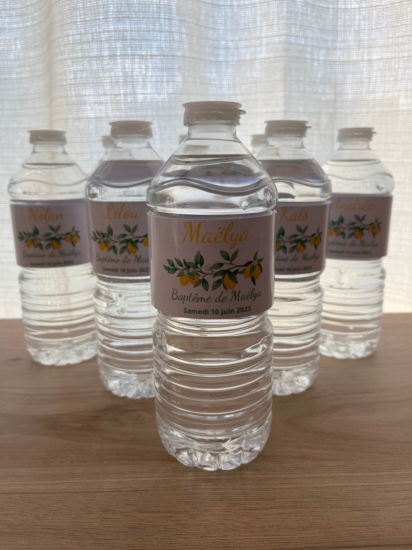 Etiquette personnalisé pour bouteille