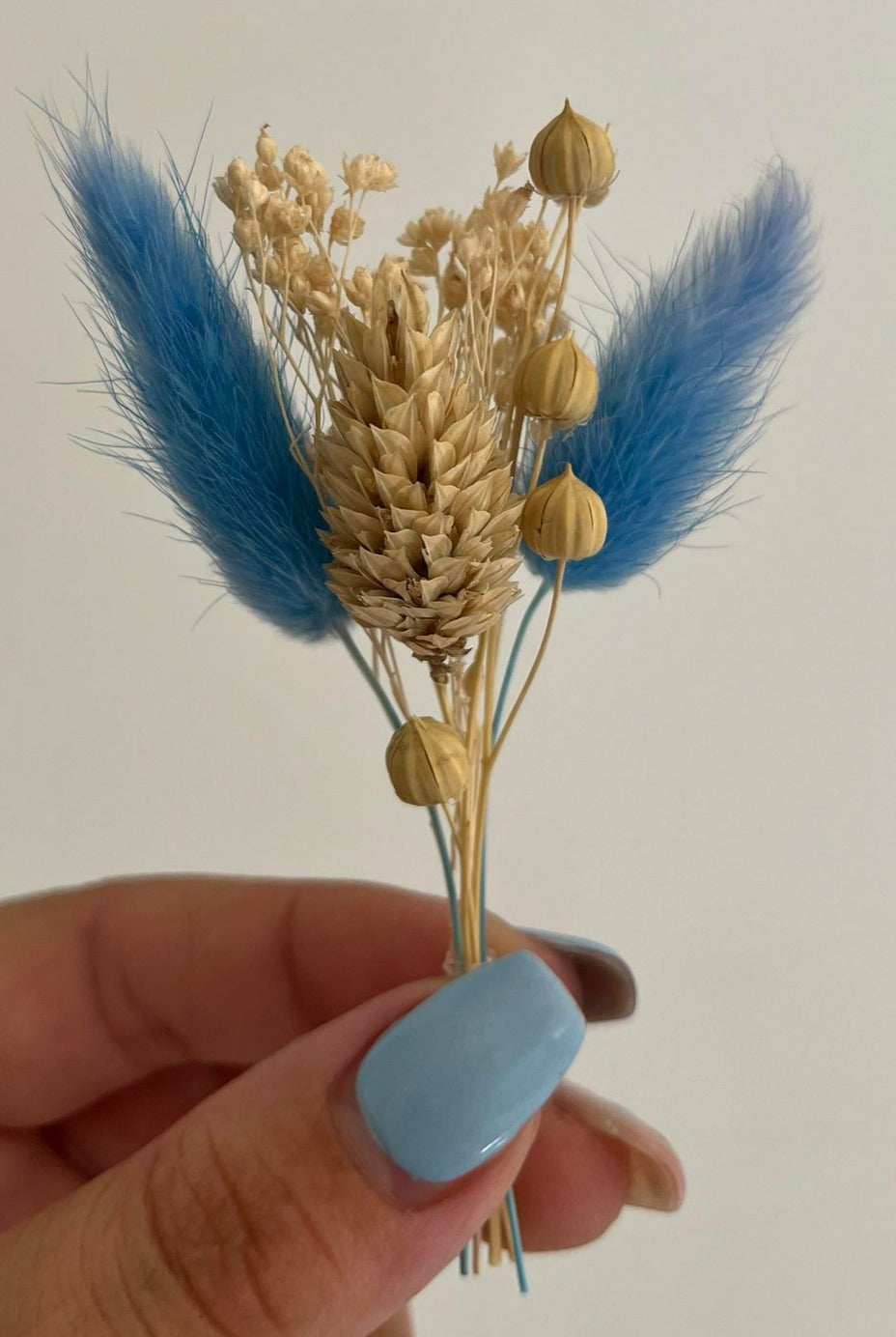 Boutonnière mariage fleurs séchées