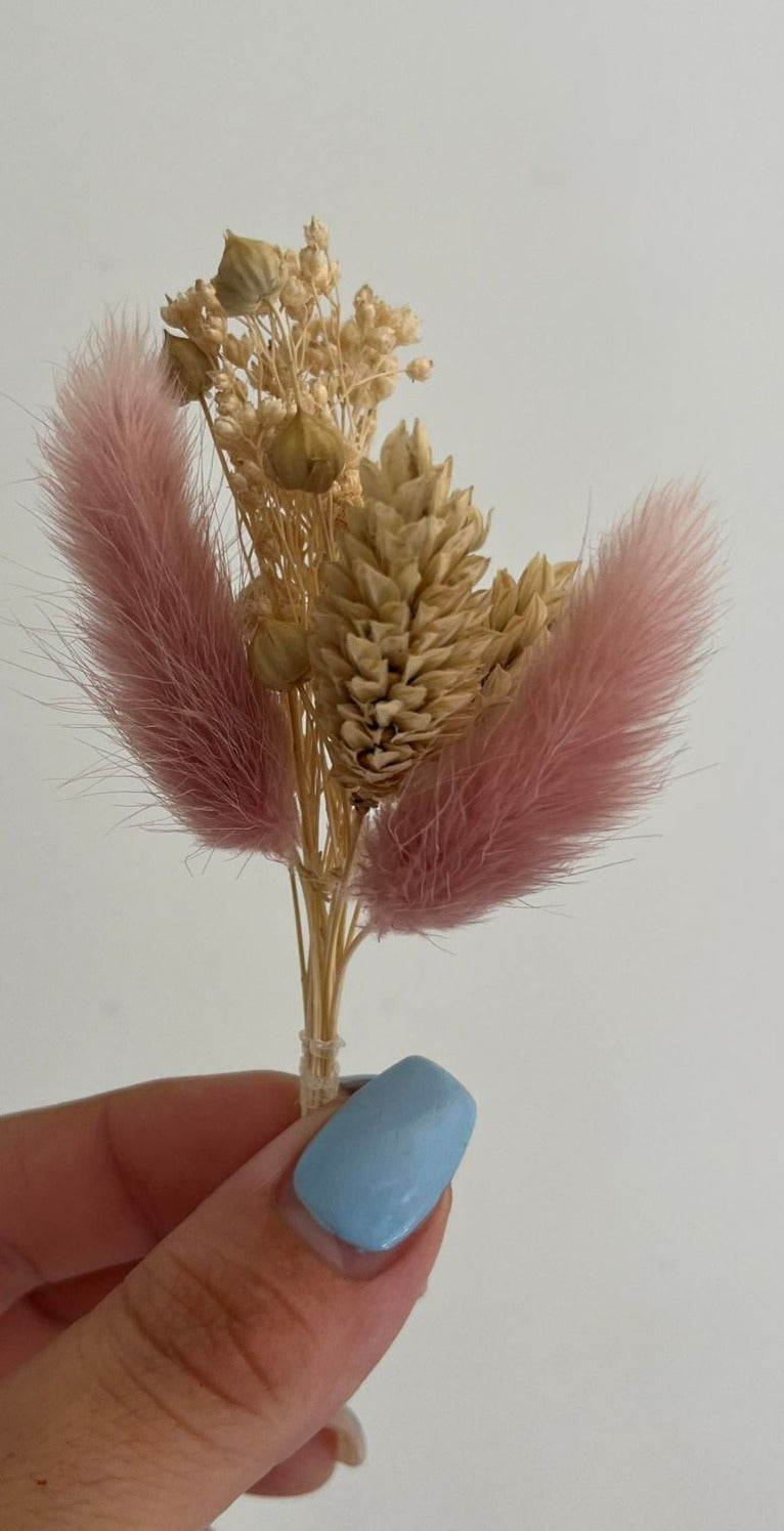 Boutonnière mariage fleurs séchées