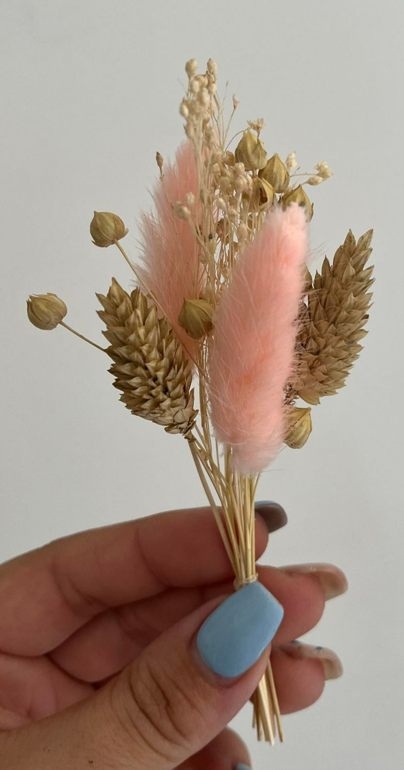 Boutonnière mariage fleurs séchées