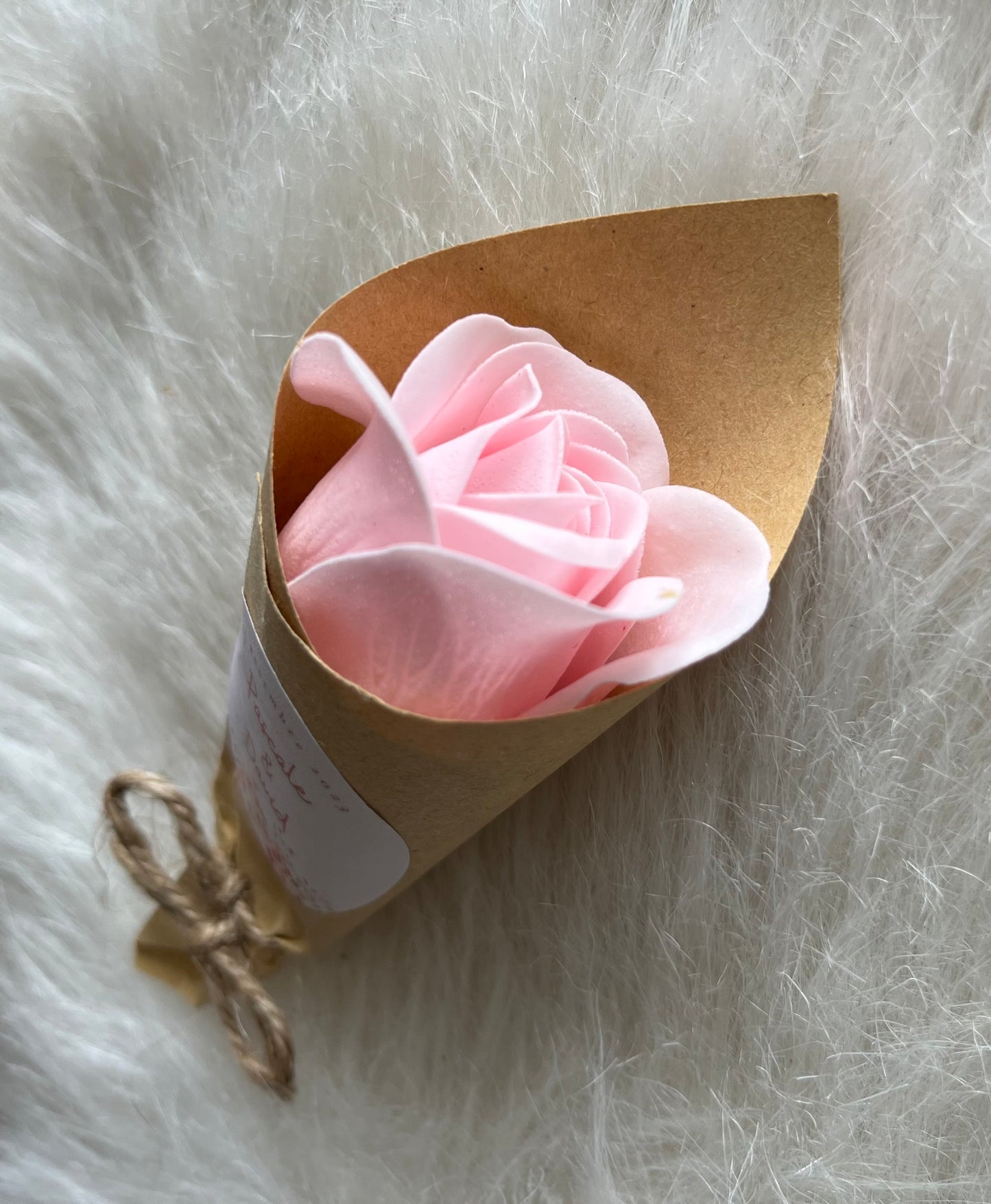 Cône fleur de savon personnalisé