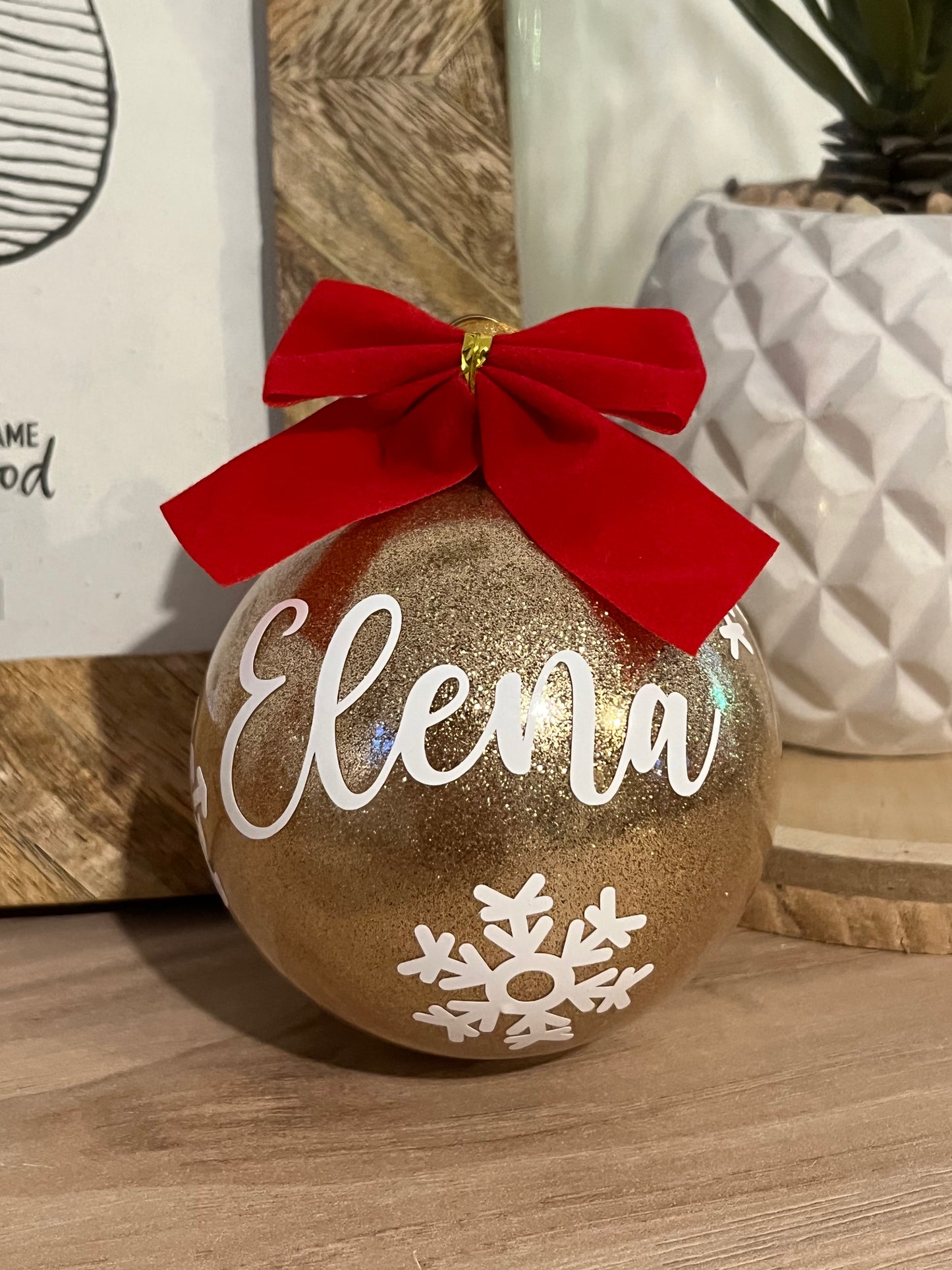 Boule de Noël pailleté