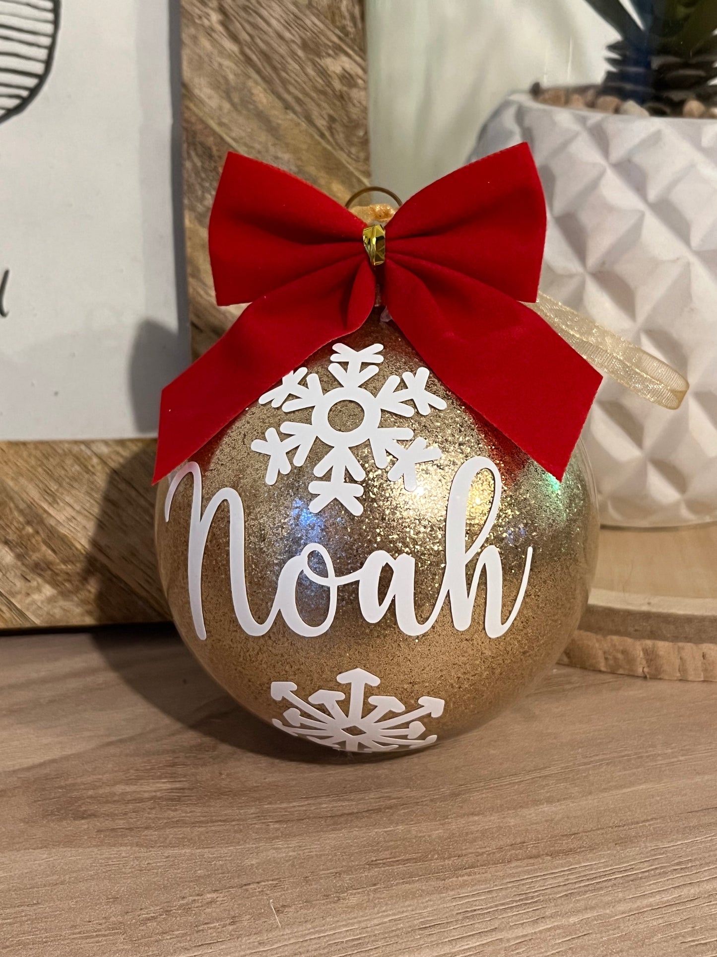 Boule de Noël pailleté