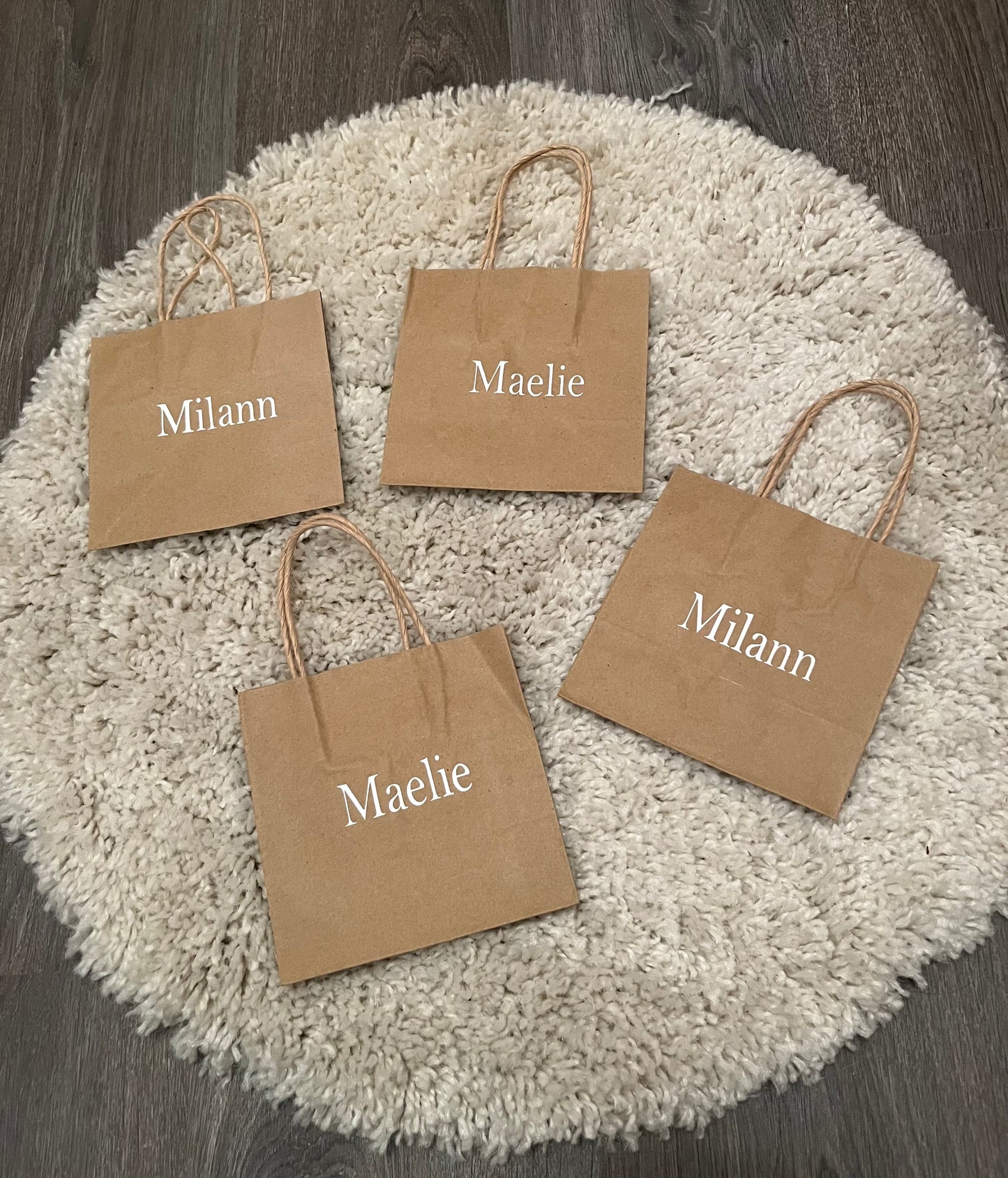 Petits sacs en kraft avec impression personnalisée