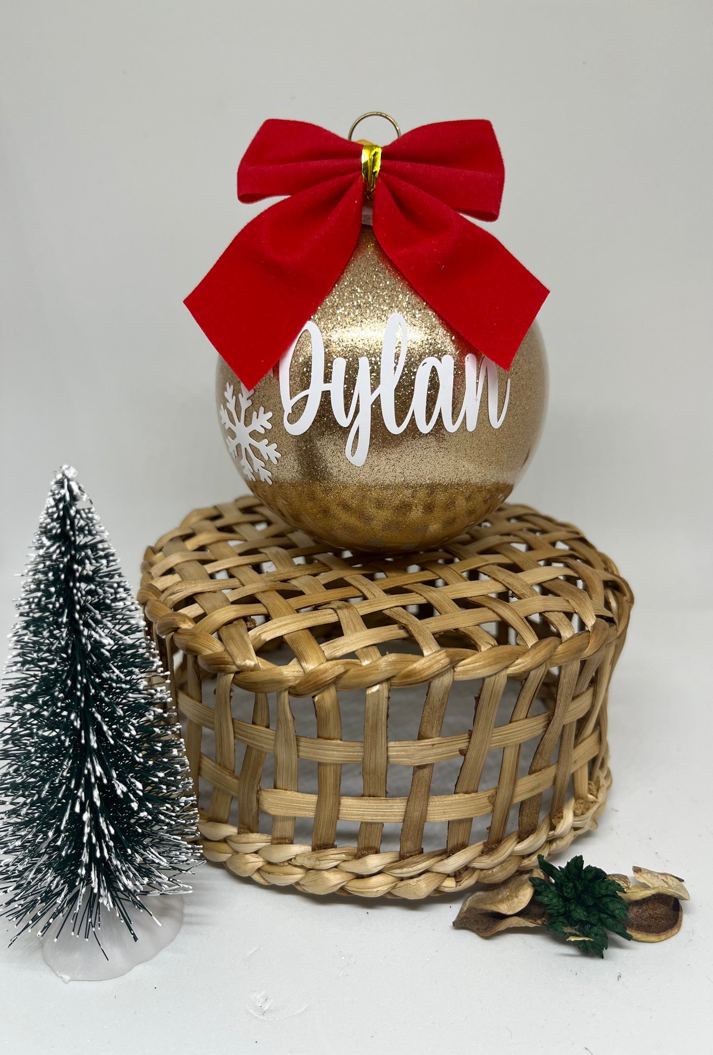 Boule de Noël pailleté