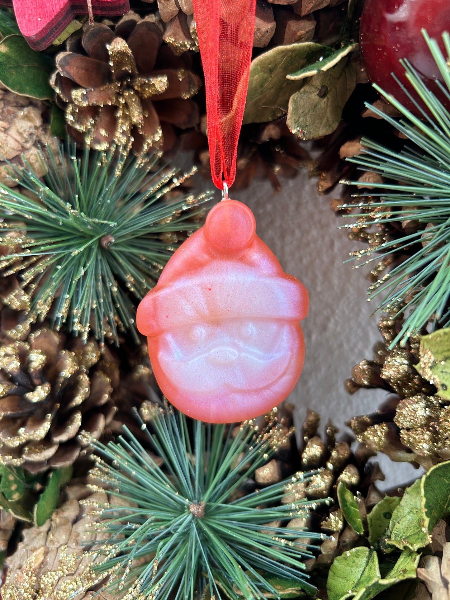 Ornement de Noël " Visage du père noël "