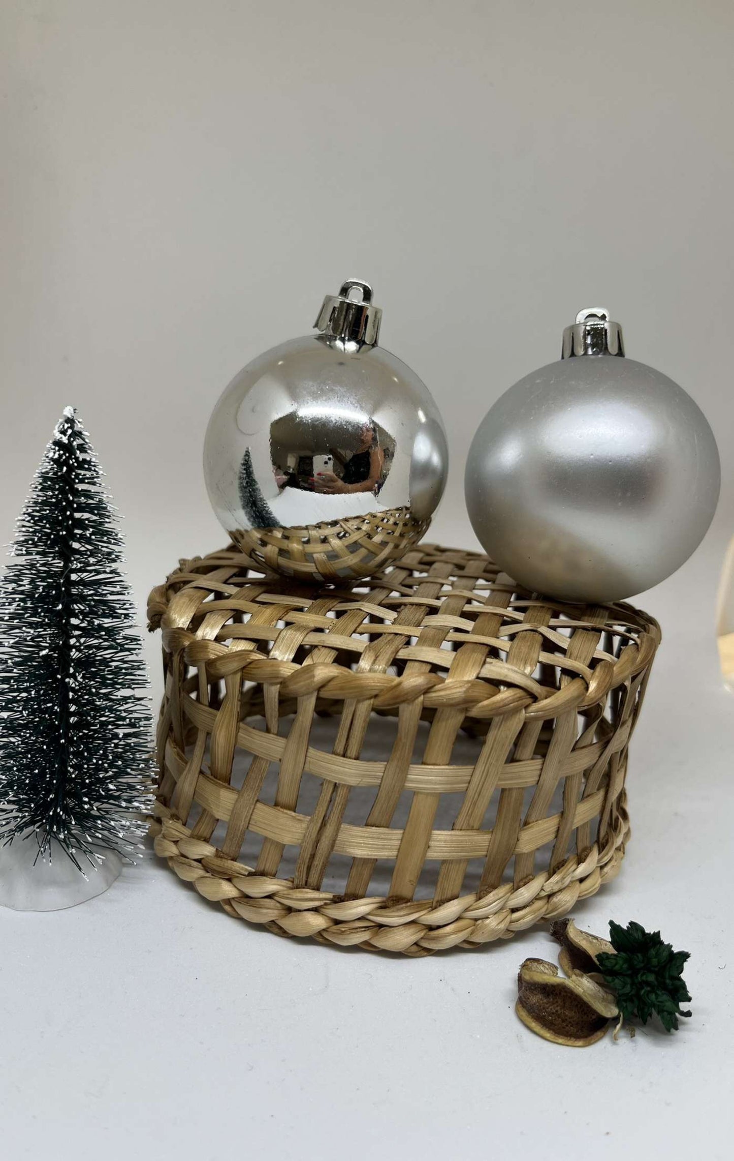 Boule de Noël argent