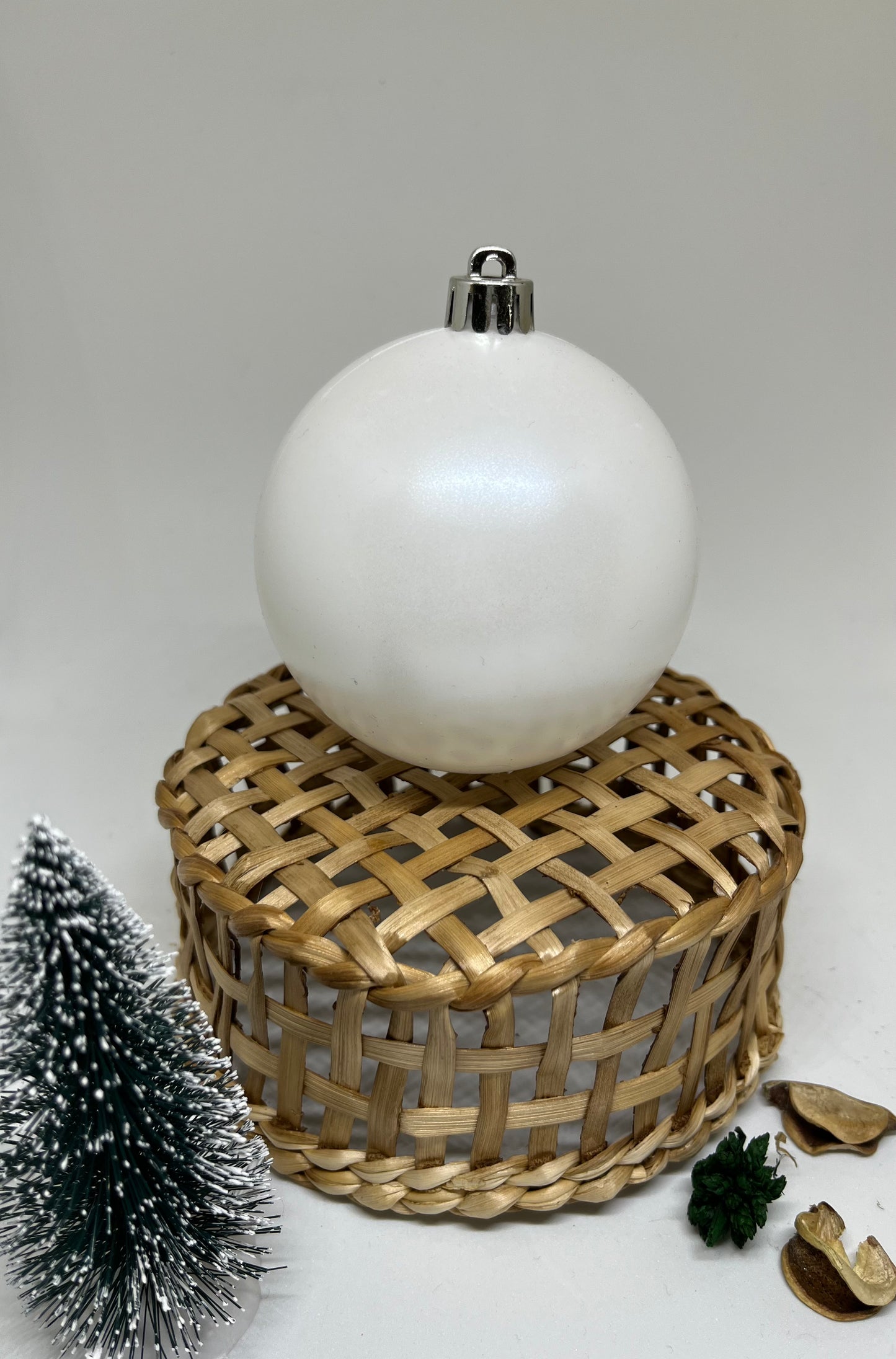 Boule de Noël blanche