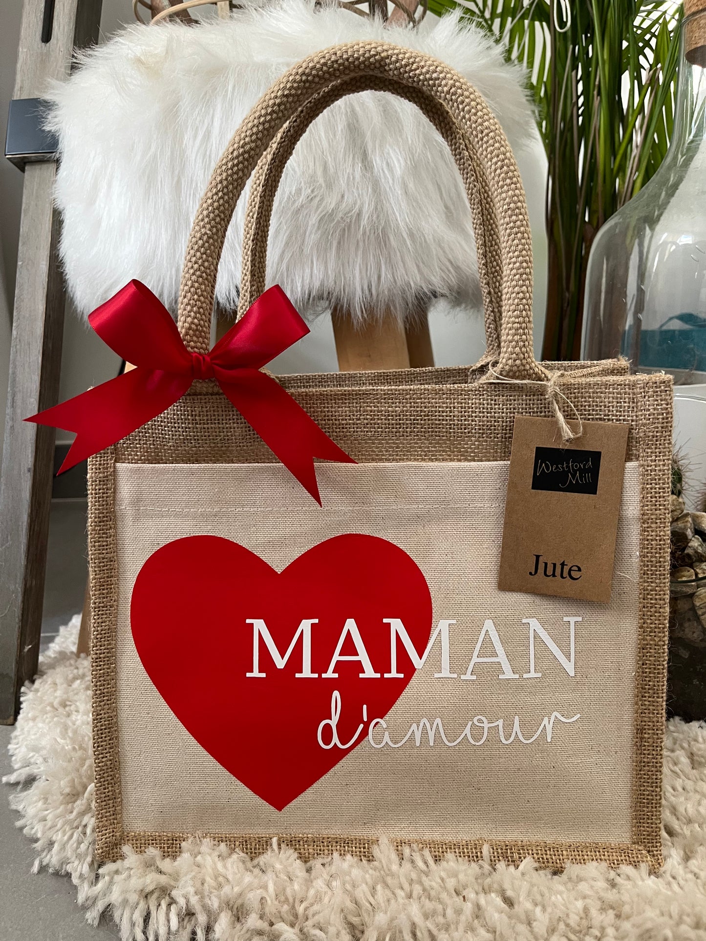 Sac en jute « maman d’amour »