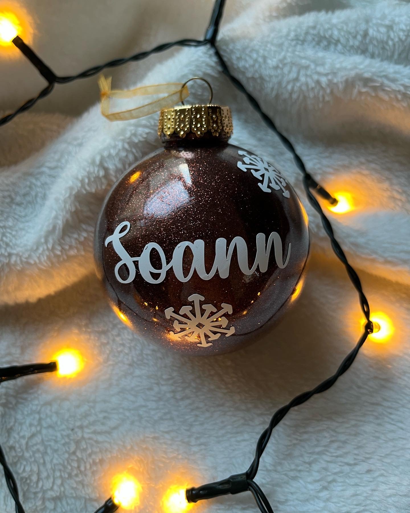 Boule de Noël pailleté