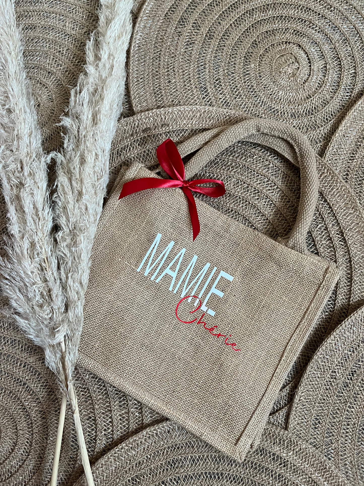 Sac en toile de jute « mamie »