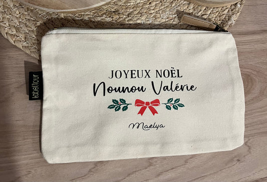 Pochette joyeux noël nounou
