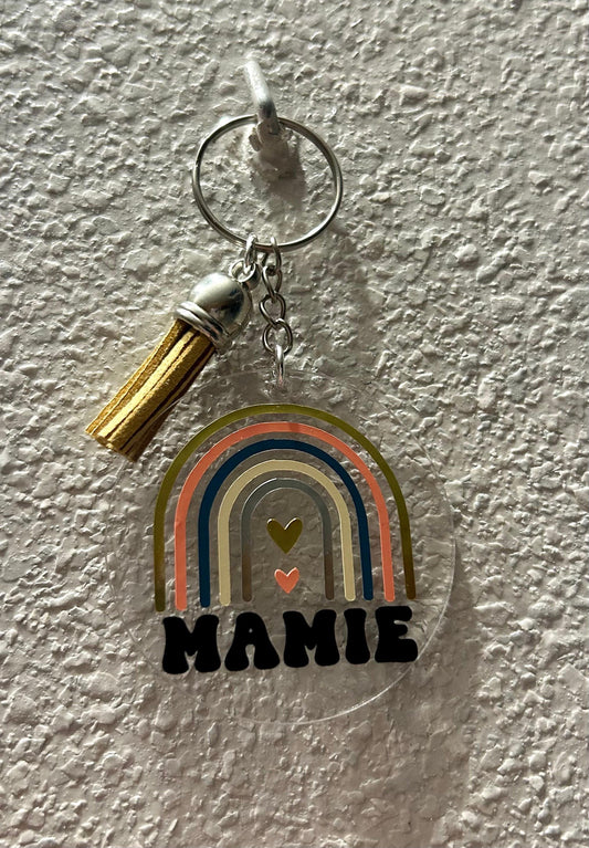 Porte clé personnalisé mamie