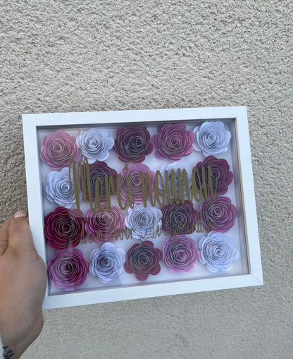 Petit cadre fleuri nounou/atsem/maîtresse