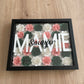 Petit cadre fleuri MAMIE