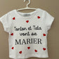 Tee shirt enfant  annonce mariage