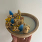 Bougie artisanale en fleurs séchées