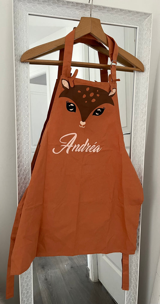 Tablier enfant biche