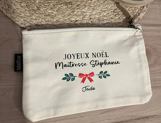Pochette joyeux noël maîtresse/maître