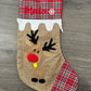 Chaussette de noël cerf
