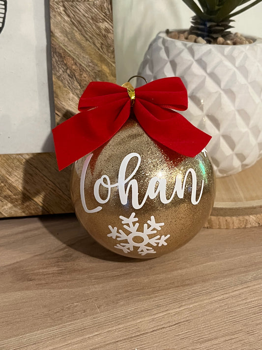 Boule de Noël pailleté
