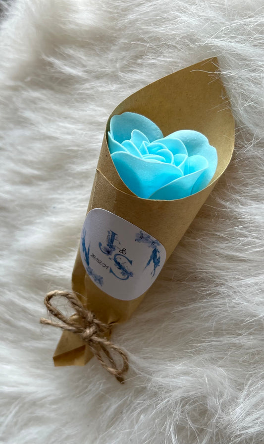 Cône fleur de savon personnalisé