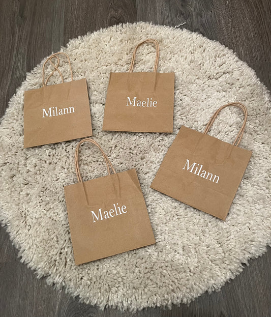 Petits sacs en kraft avec impression personnalisée