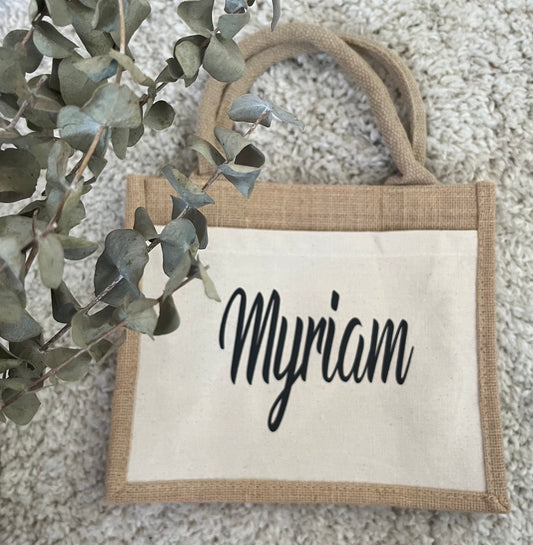Petit sac en jute