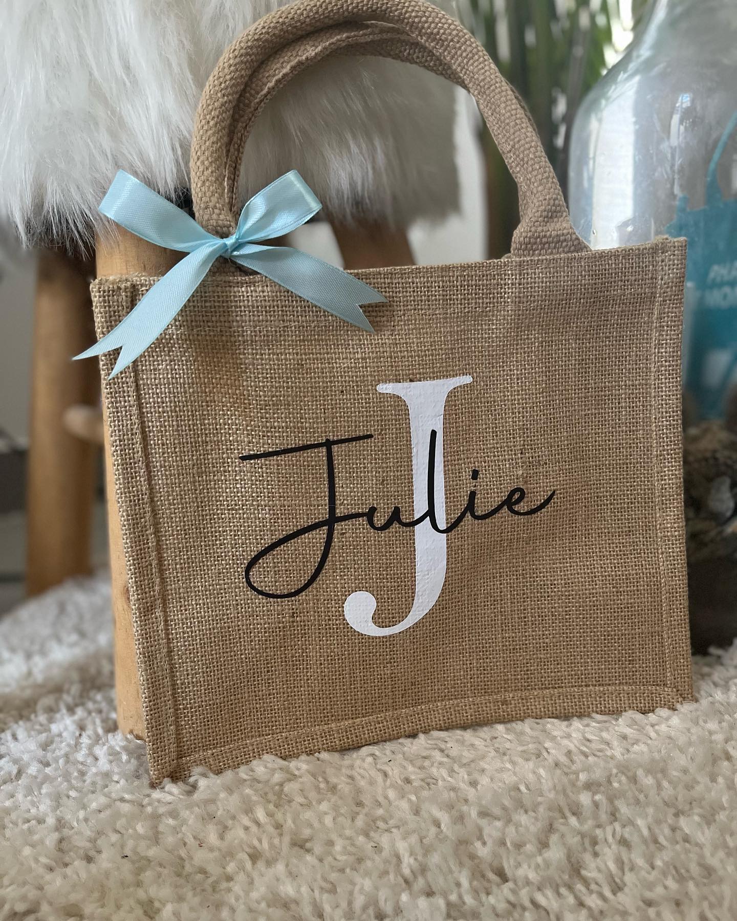 Petit sac en toile de jute