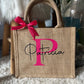 Petit sac en toile de jute