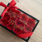 Coffret en verre fleurs de savon
