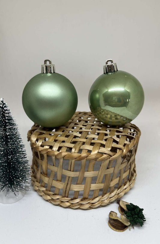 Boule de Noël verte