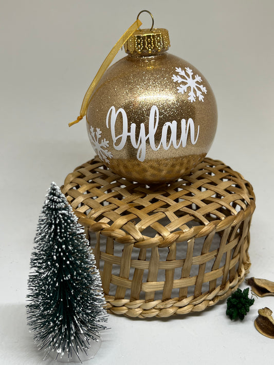 Boule de Noël pailleté