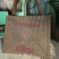 Petit sac en toile de jute