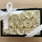 Coffret en verre fleurs de savon