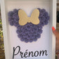 Cadre Minnie fleurs de papier