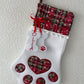 Chaussette de Noël patte de chien/chat