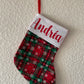 Chaussette de noël flocon de neige
