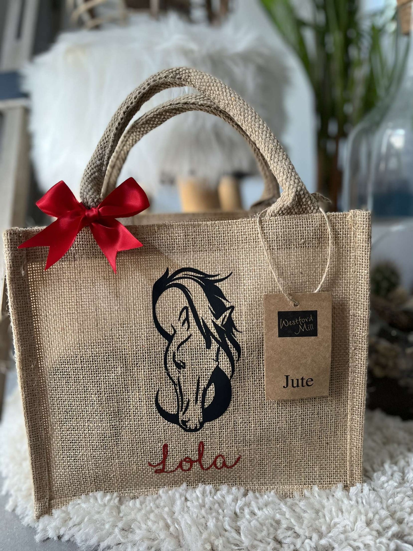 Petit sac en toile de jute