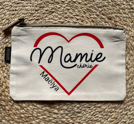 Pochette «mamie chérie+prénom »