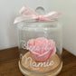Fleur sous cloche « mamie »