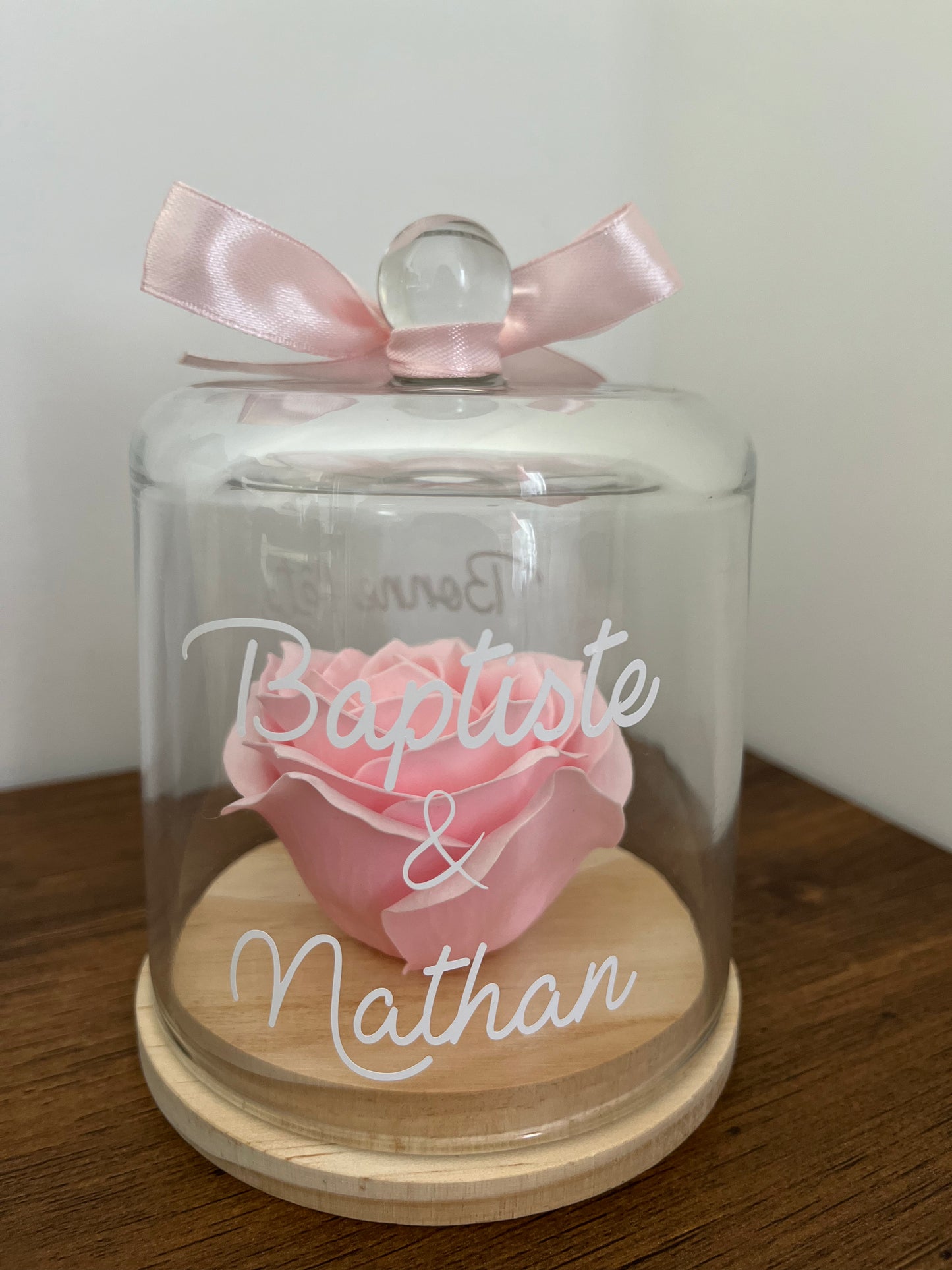 Fleur sous cloche « mamie »