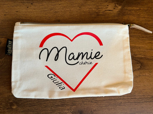 Pochette «mamie chérie+prénom »