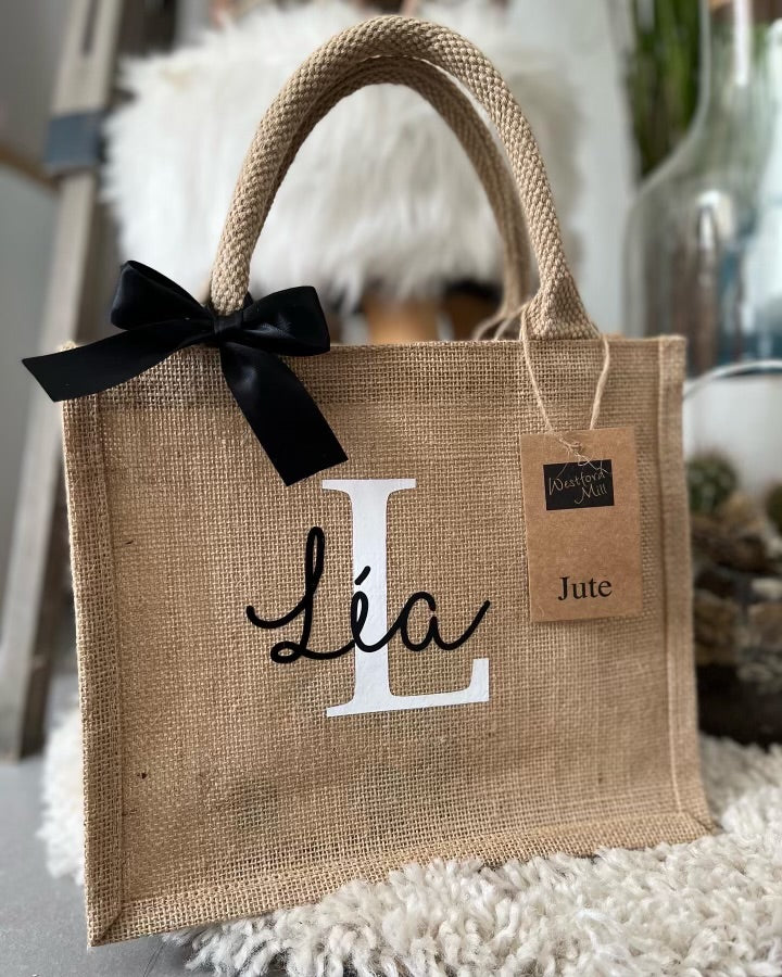 Petit sac en toile de jute